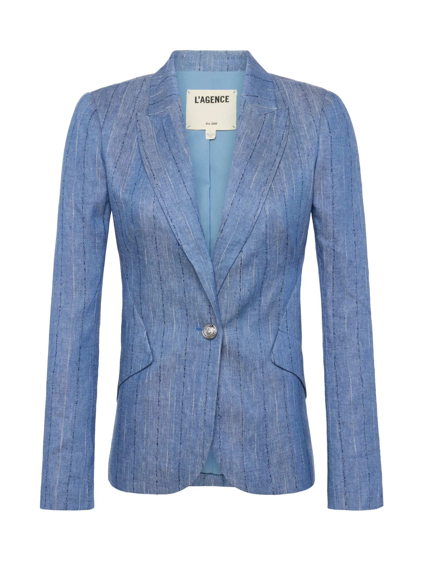 1377GVWsbpp L'AGENCEChamberlain Linen-Blend Blazer