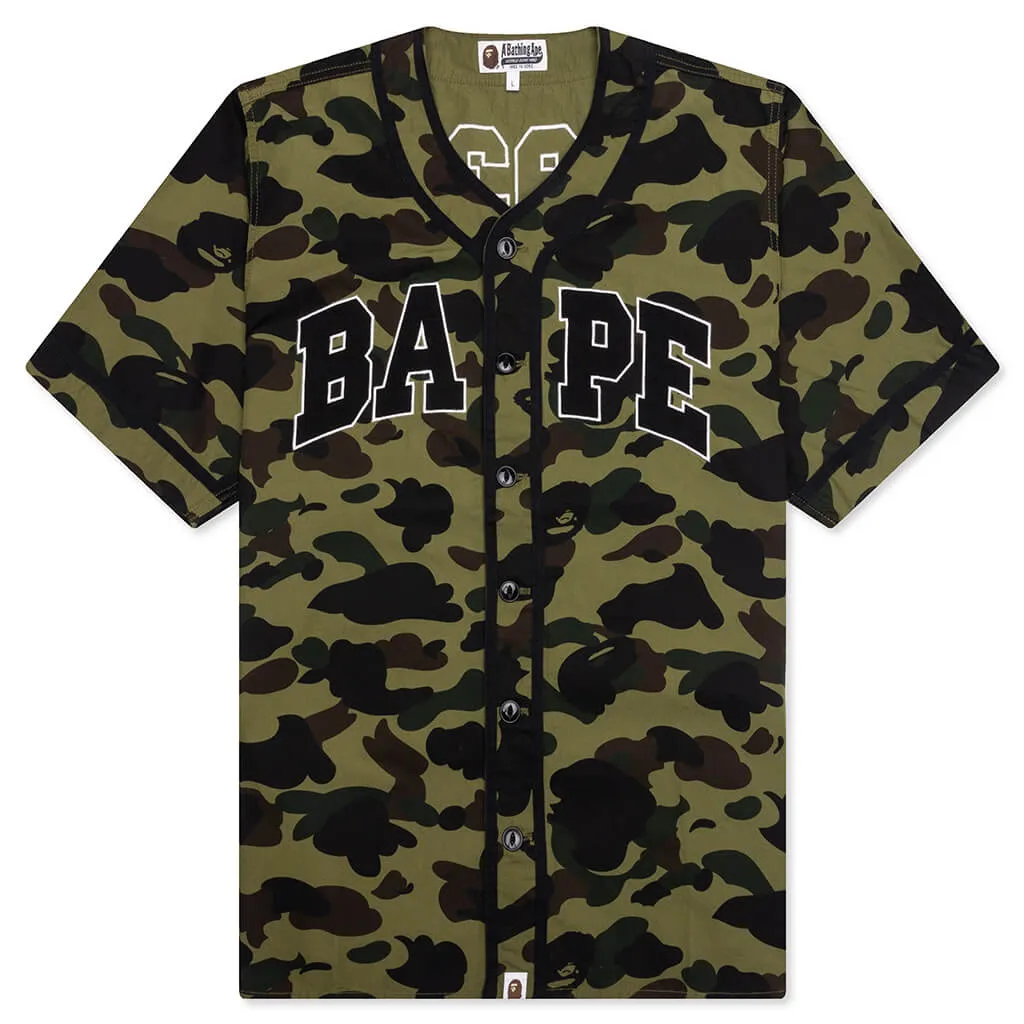 1st Camo Baseball Shirt - Green