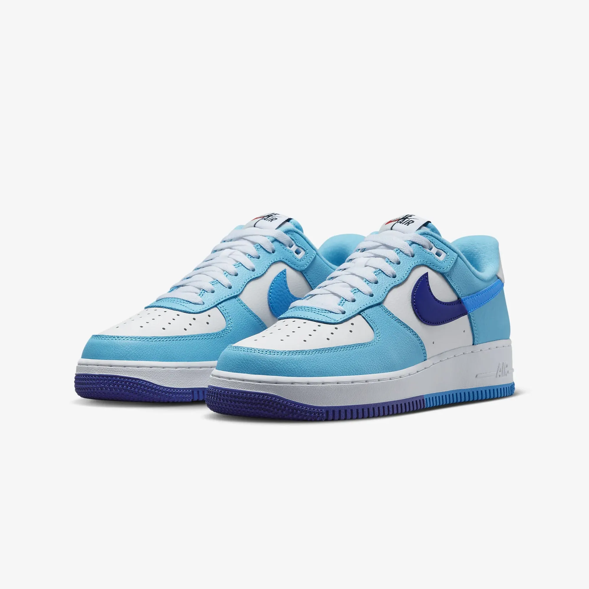 AIR FORCE 1 '07 LV8 'WHITE/LT PHOTO BLUE-DEEP ROYAL BLUE'