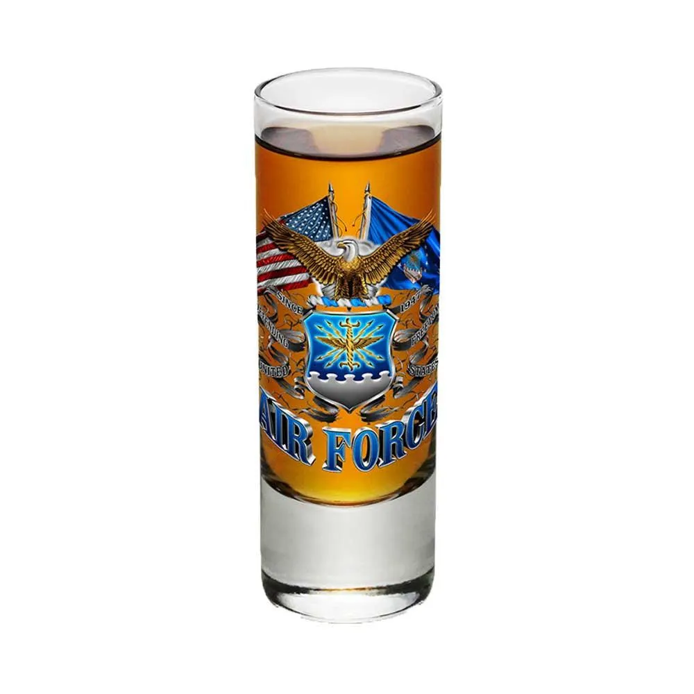 Air Force Double Flag Shot Glasses