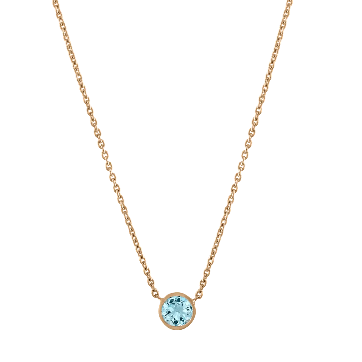 Birthstone Bezel Necklace