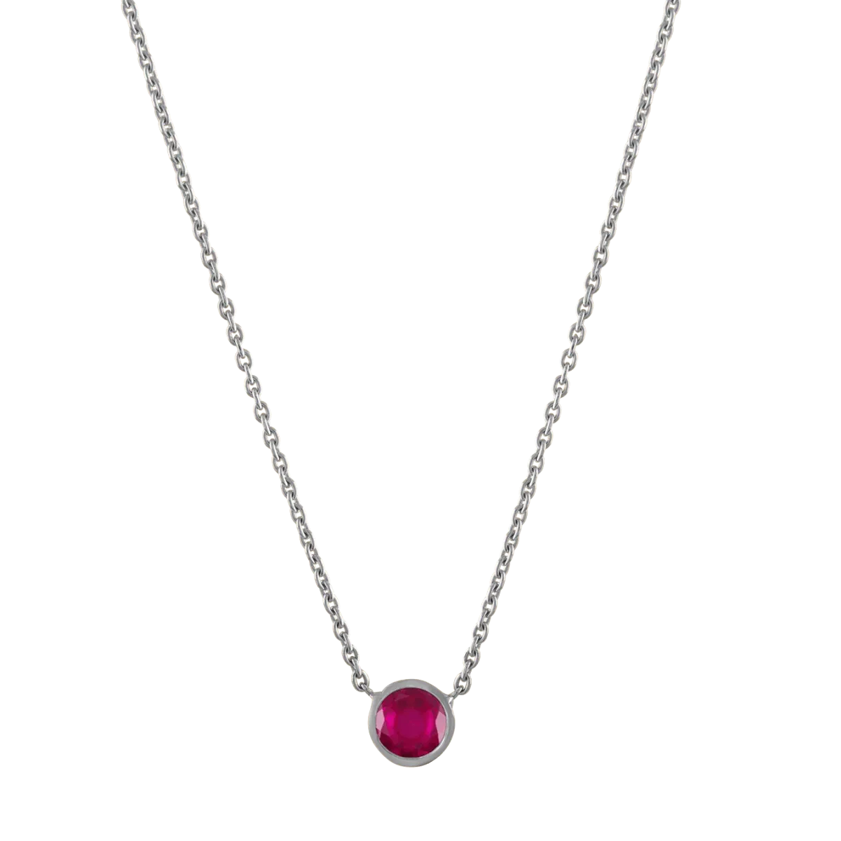 Birthstone Bezel Necklace