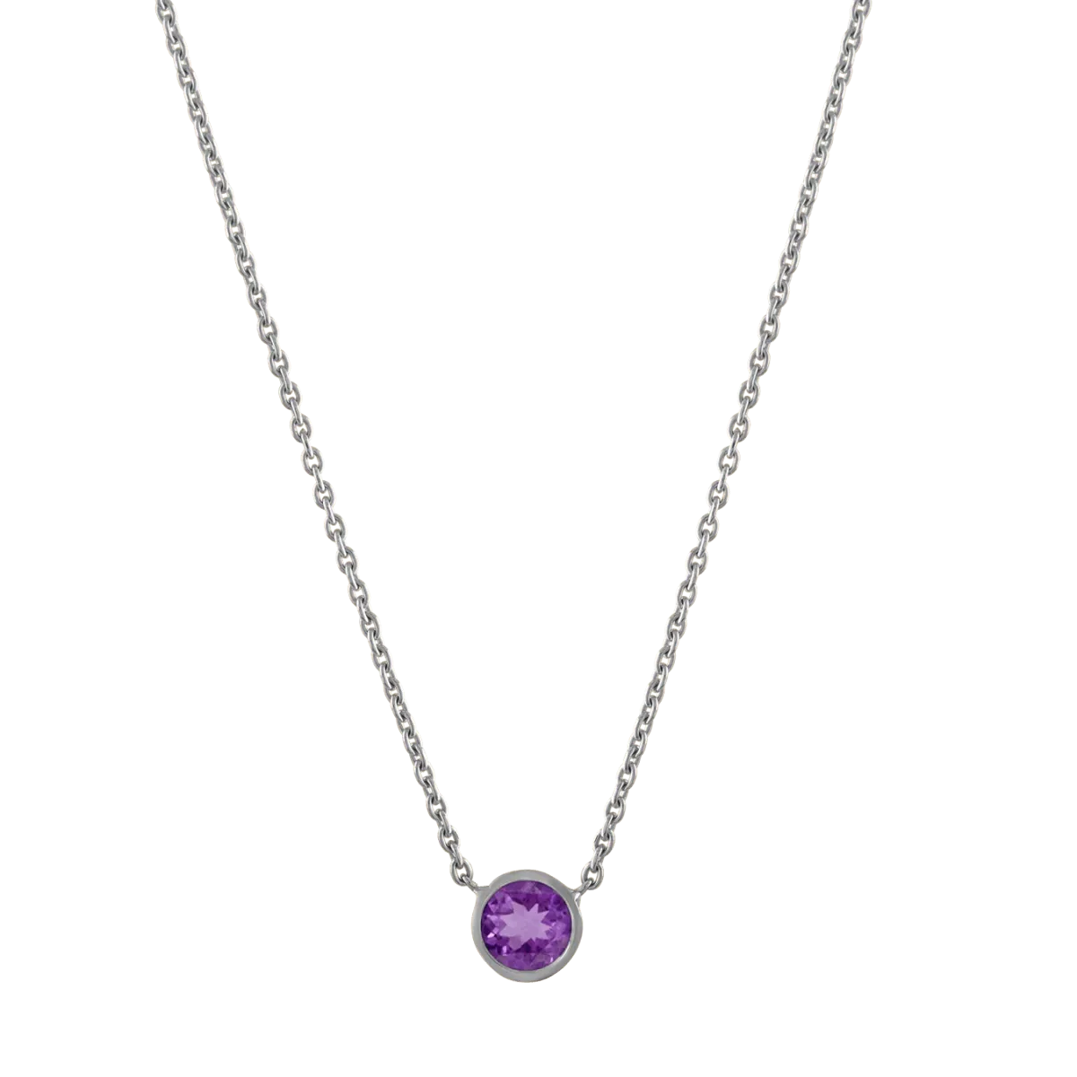 Birthstone Bezel Necklace