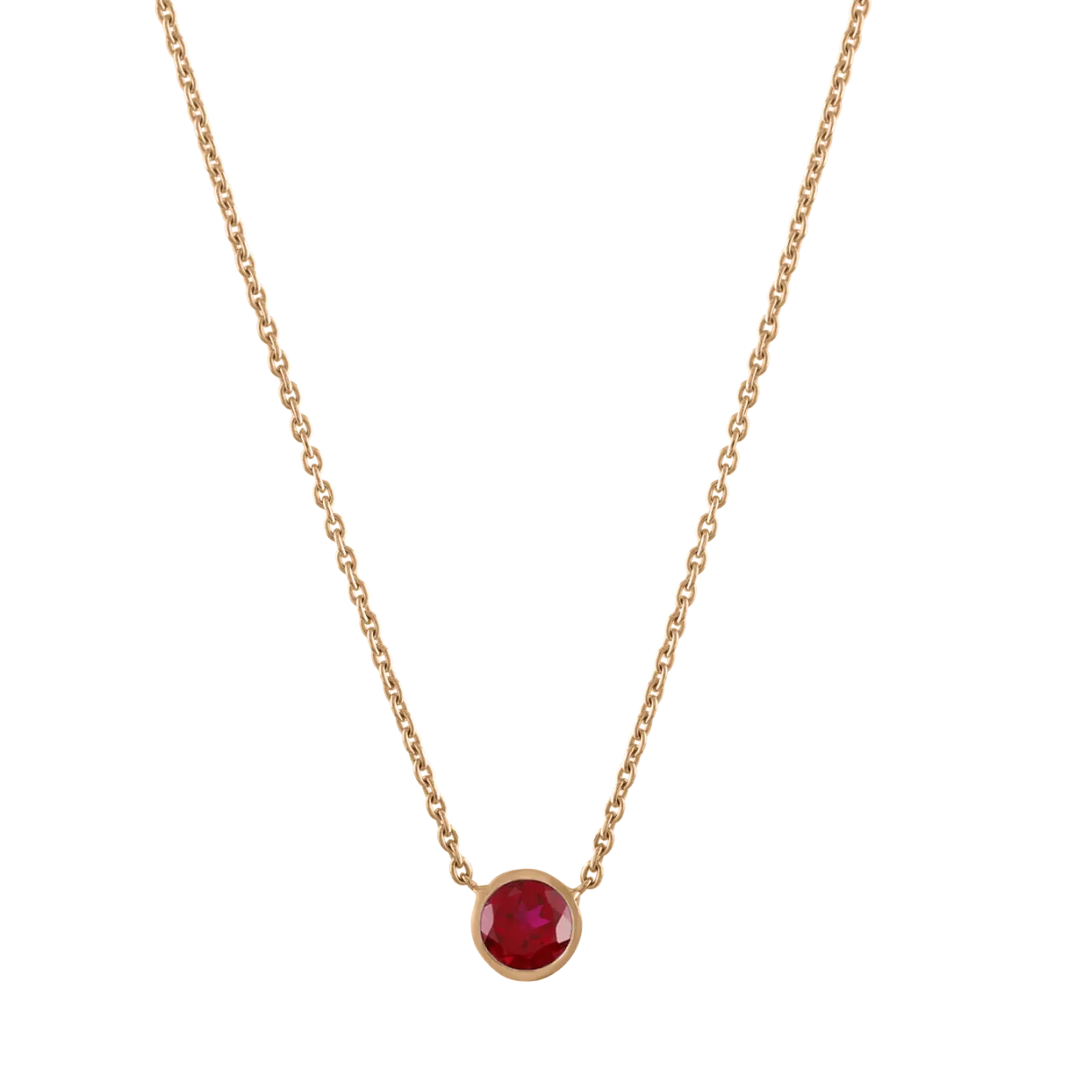 Birthstone Bezel Necklace