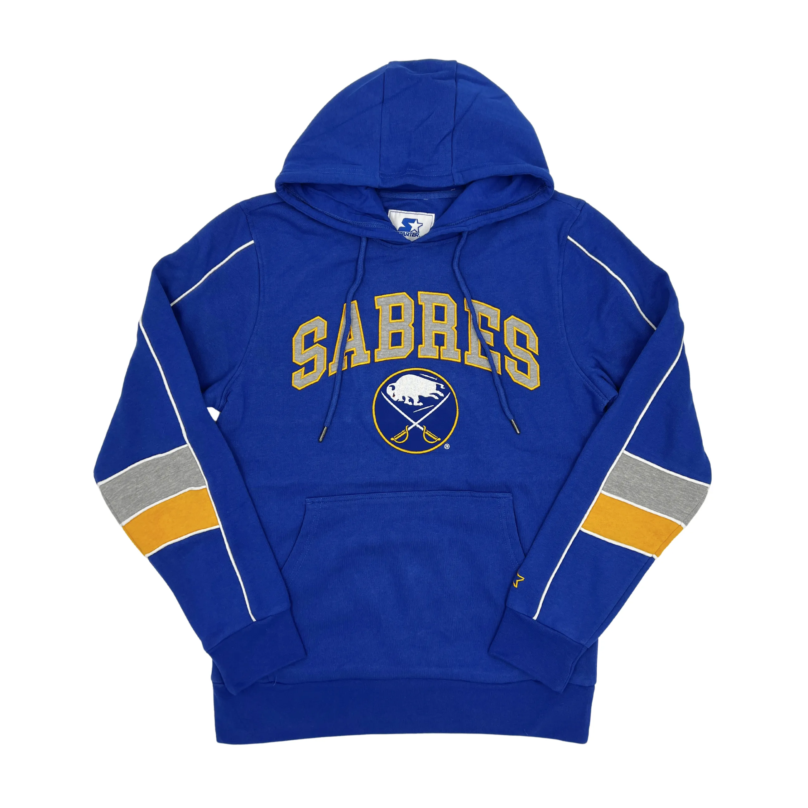 Buffalo Sabres Royal Fleece Captain Starter Hoodie