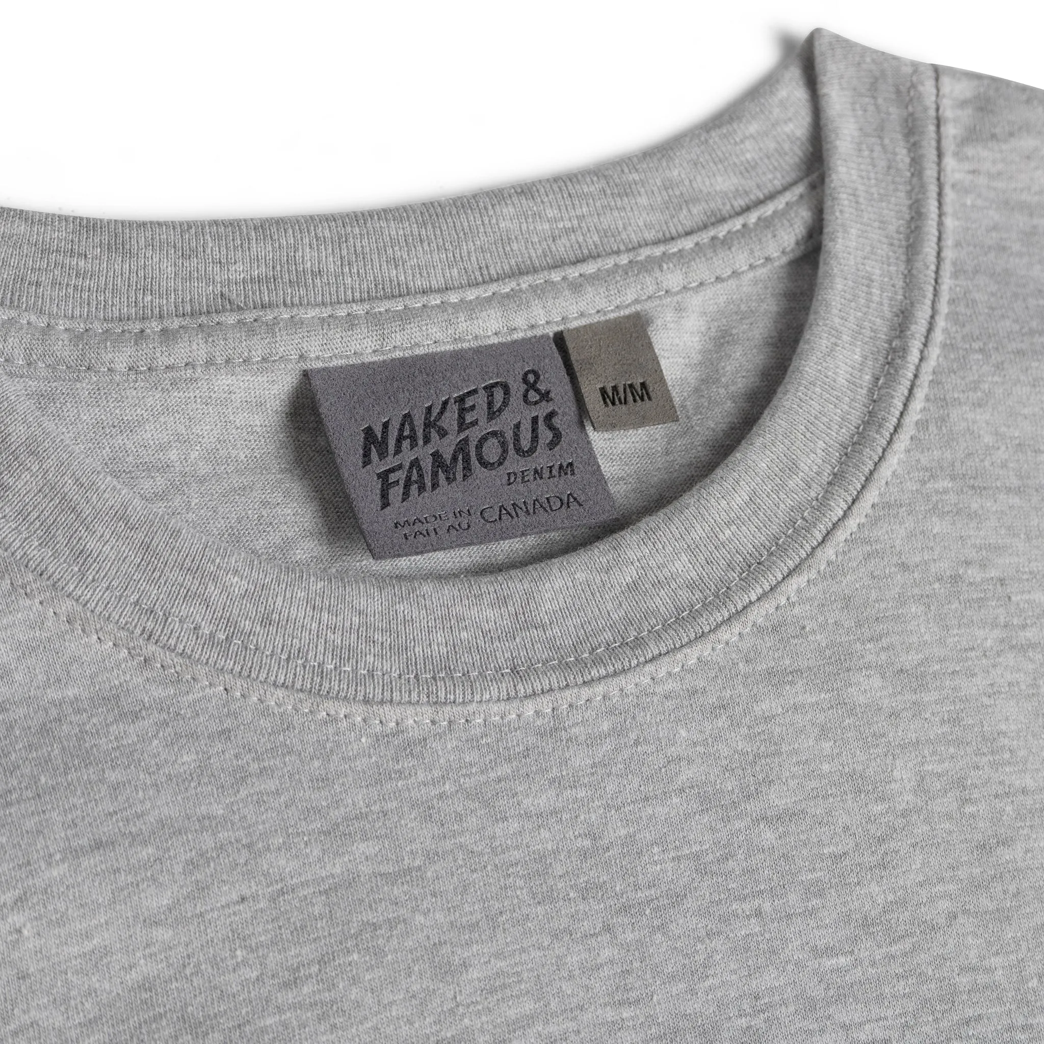 Circular Knit T-Shirt - Heather Grey