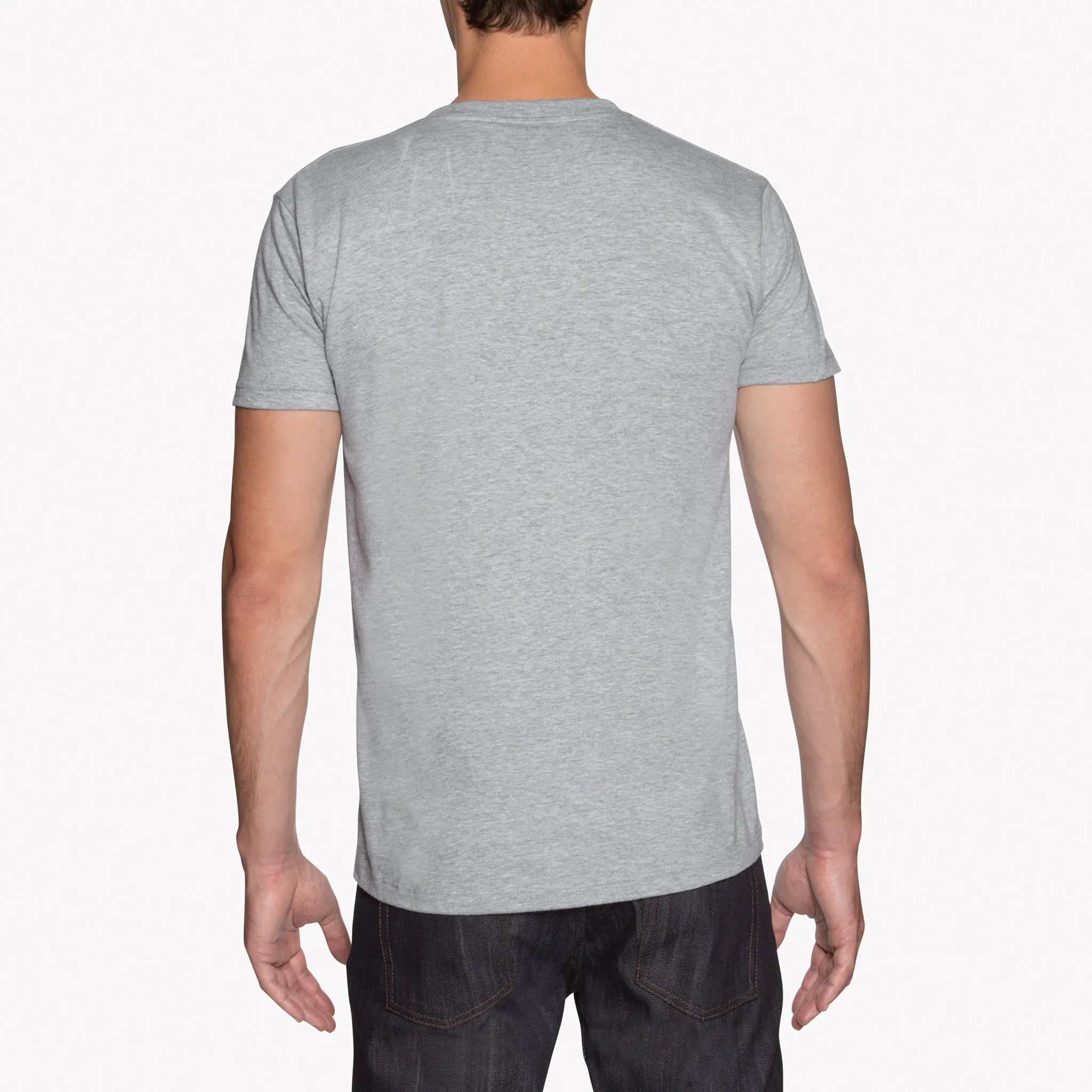 Circular Knit T-Shirt - Heather Grey