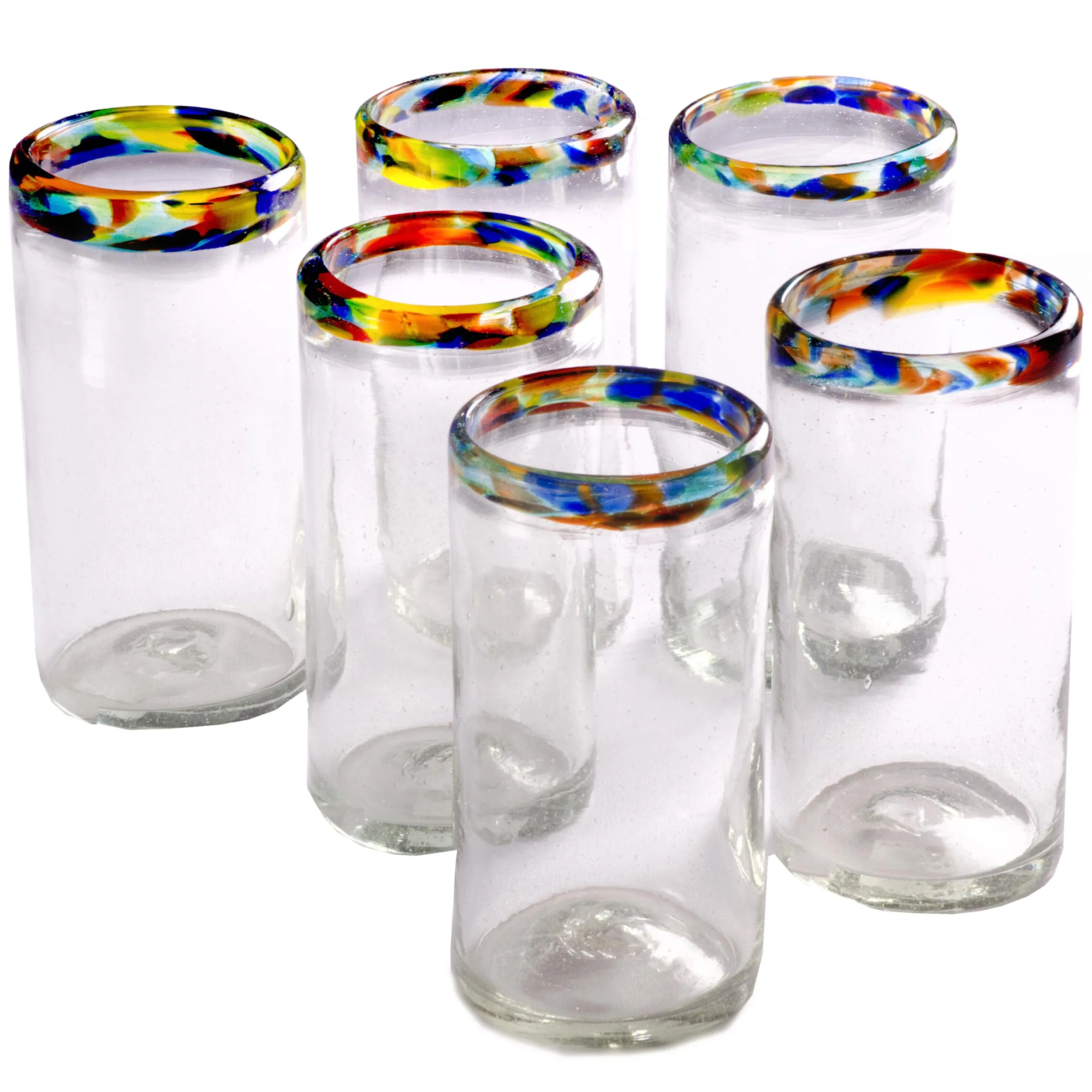 Confetti Rim Perfecto Tumbler - 16 oz - Set of 6