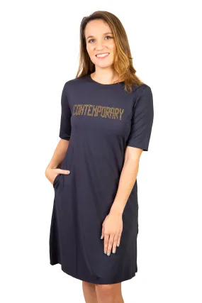 Contemporary Graphic Dress