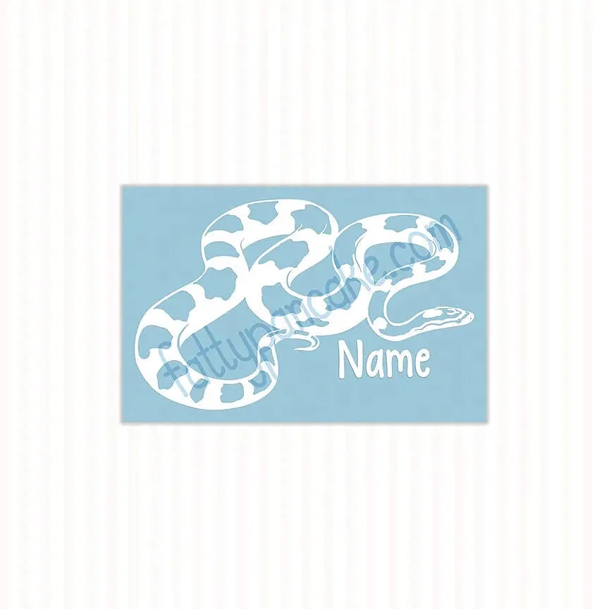 Corn Snake Decal, Waterproof Vinyl Decal, Cute Snake Reptile Gift