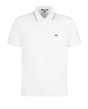 CP Company Slim Fit Polo Shirt White