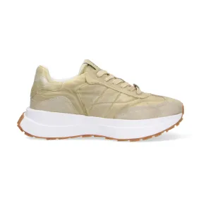 Elena Iachi sneaker Space tessuto camoscio beige