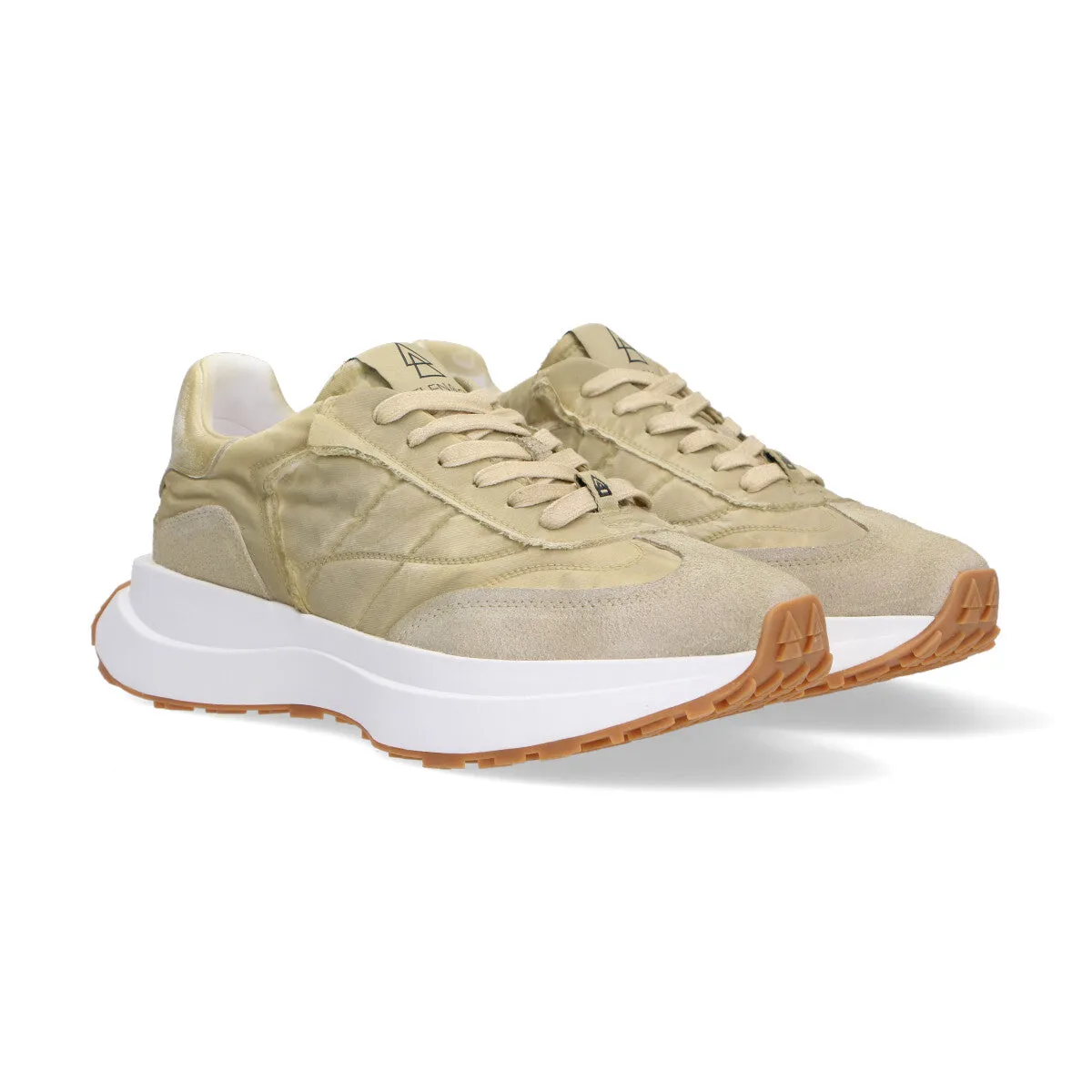 Elena Iachi sneaker Space tessuto camoscio beige