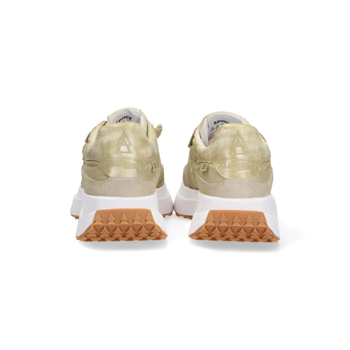 Elena Iachi sneaker Space tessuto camoscio beige