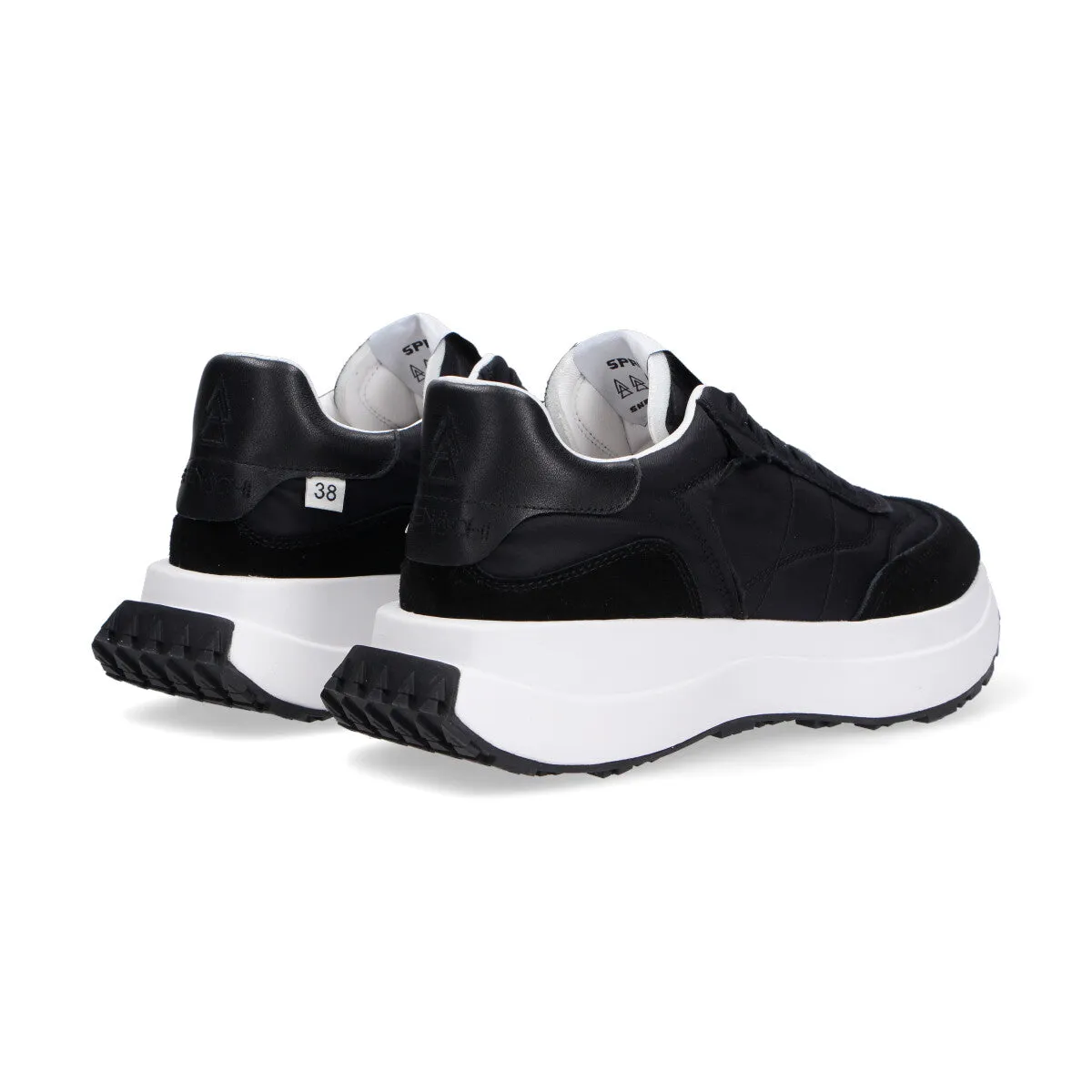 Elena Iachi sneaker Space tessuto camoscio nero