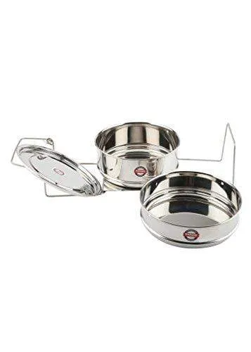 Embassy Cooker Separator Set Suitable for 5 Litres Hawkins Inner-Lid Pressure Cooker (2 Containers, Stainless Steel)