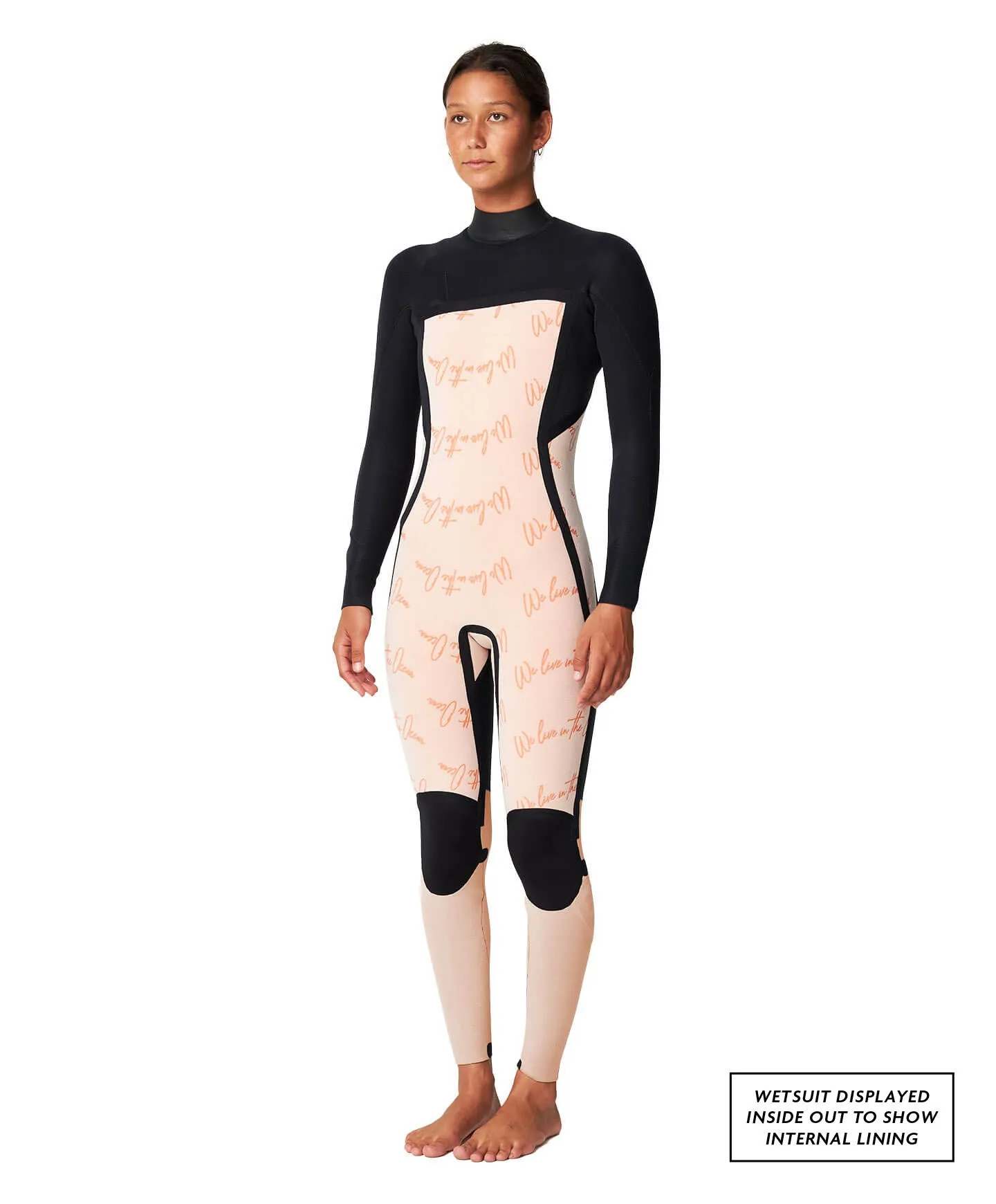 Girl's Bahia 3/2mm Steamer Back Zip Wetsuit - Lost Palms