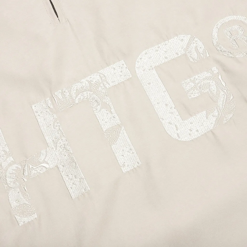 HTG Branded Quarter Zip - Bone