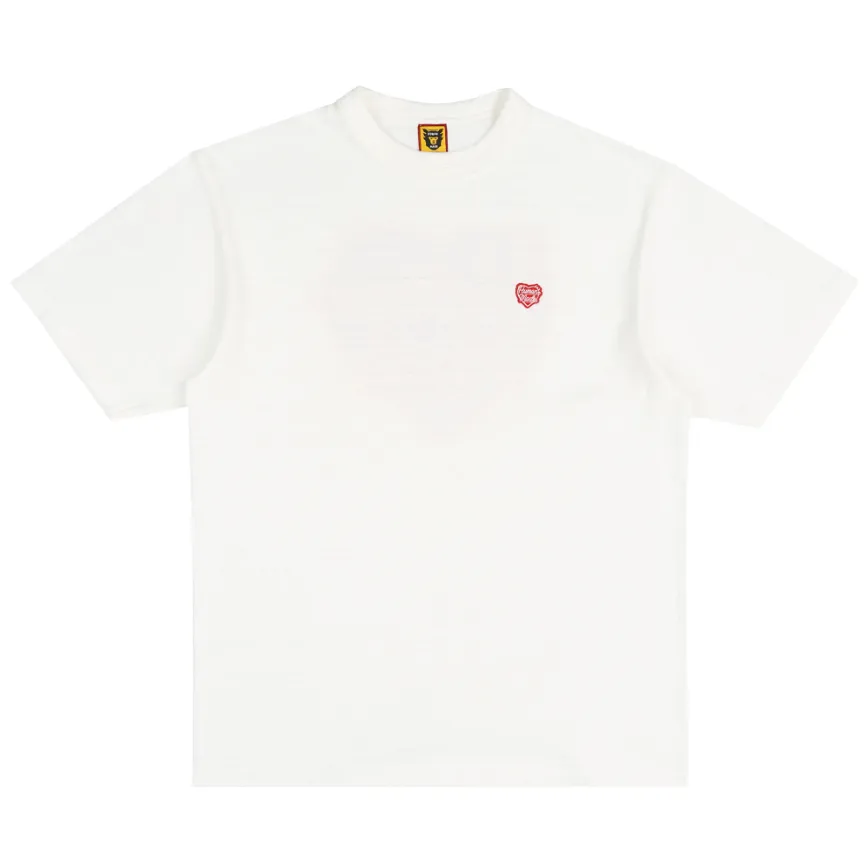 Human Made Red Heart Badge Tee White