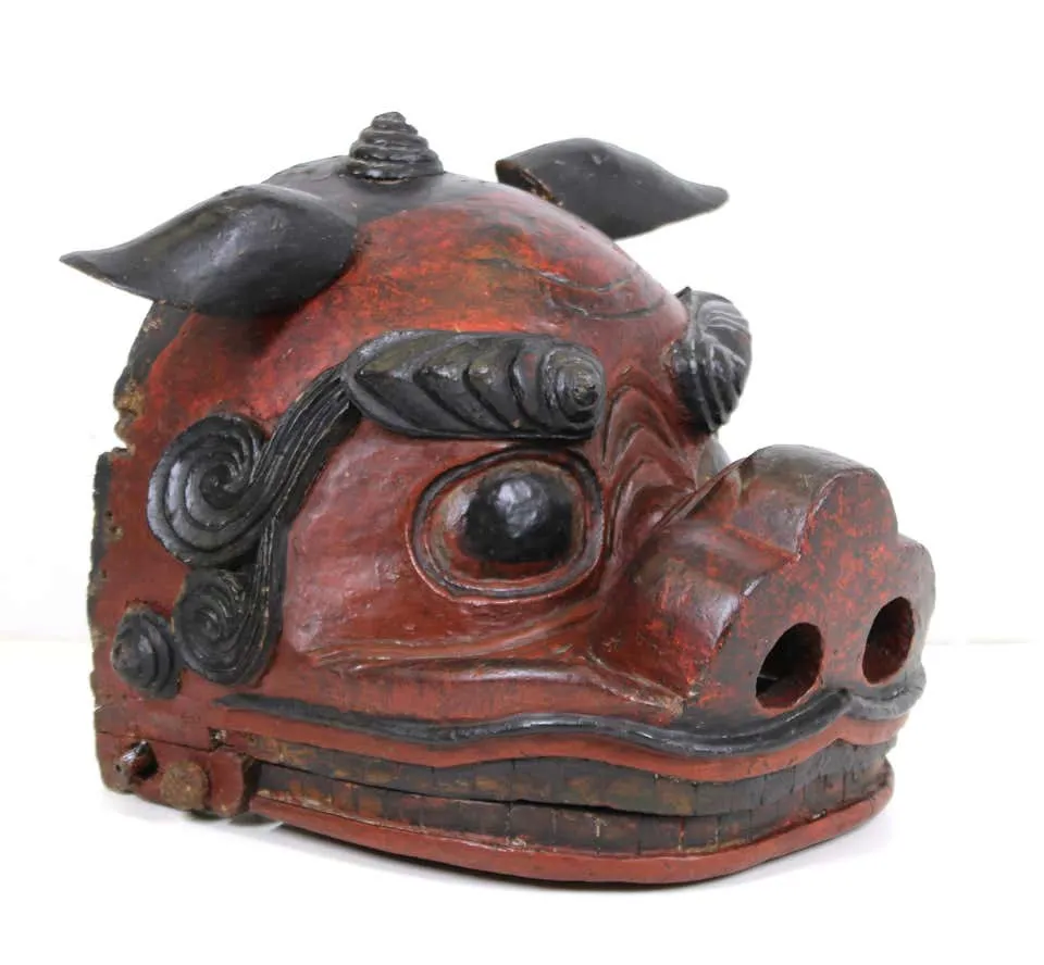 Japanese Edo Period Lion Mask