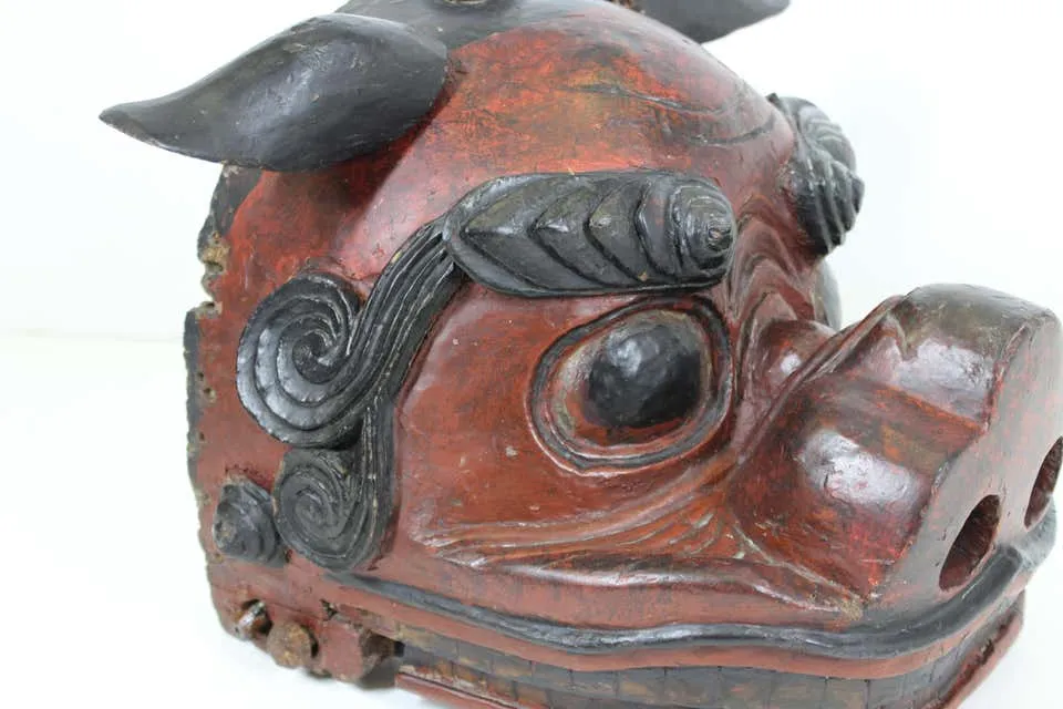 Japanese Edo Period Lion Mask