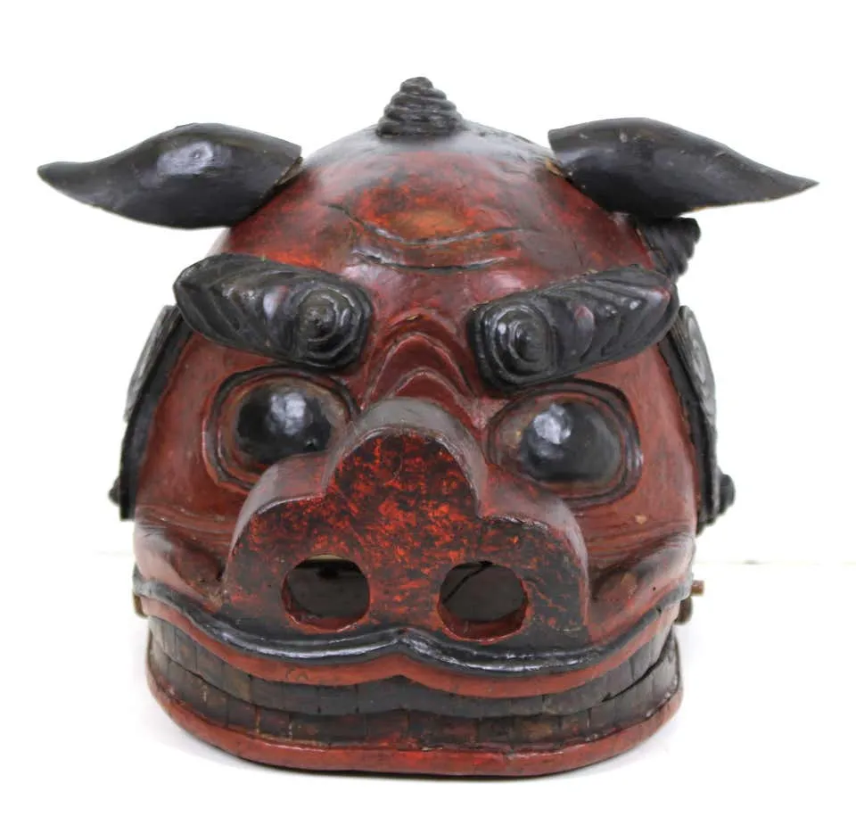 Japanese Edo Period Lion Mask