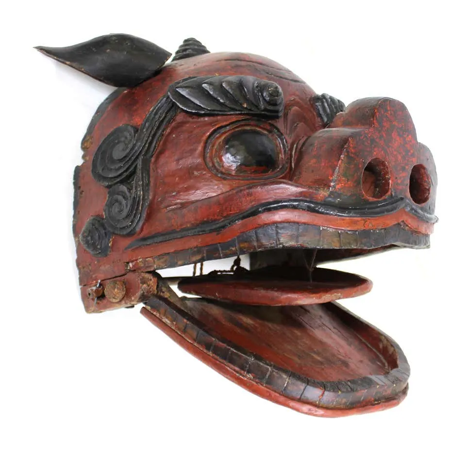 Japanese Edo Period Lion Mask