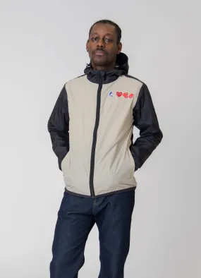 K-WAY Full-Zip Jacket Beige/Black J505-3