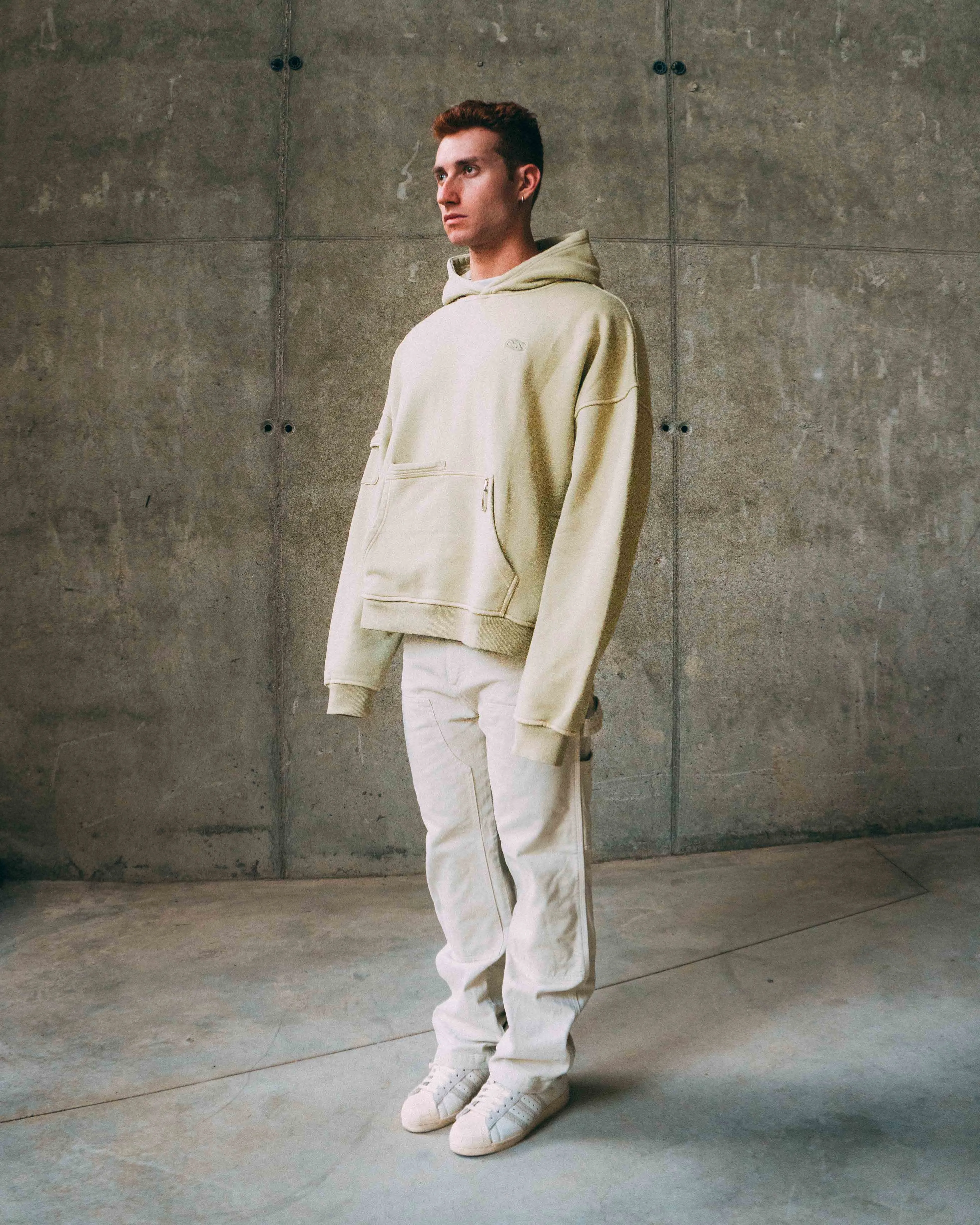 KHAKI CARGO HOODIE