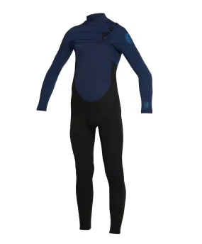 Kid's Defender 4/3mm Steamer Chest Zip Wetsuit - Navy