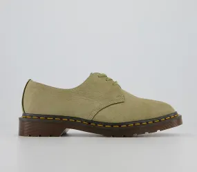 Mens Dr. Martens 1461 3 Eye Shoe Mie Green Nubuck Uk Size 10