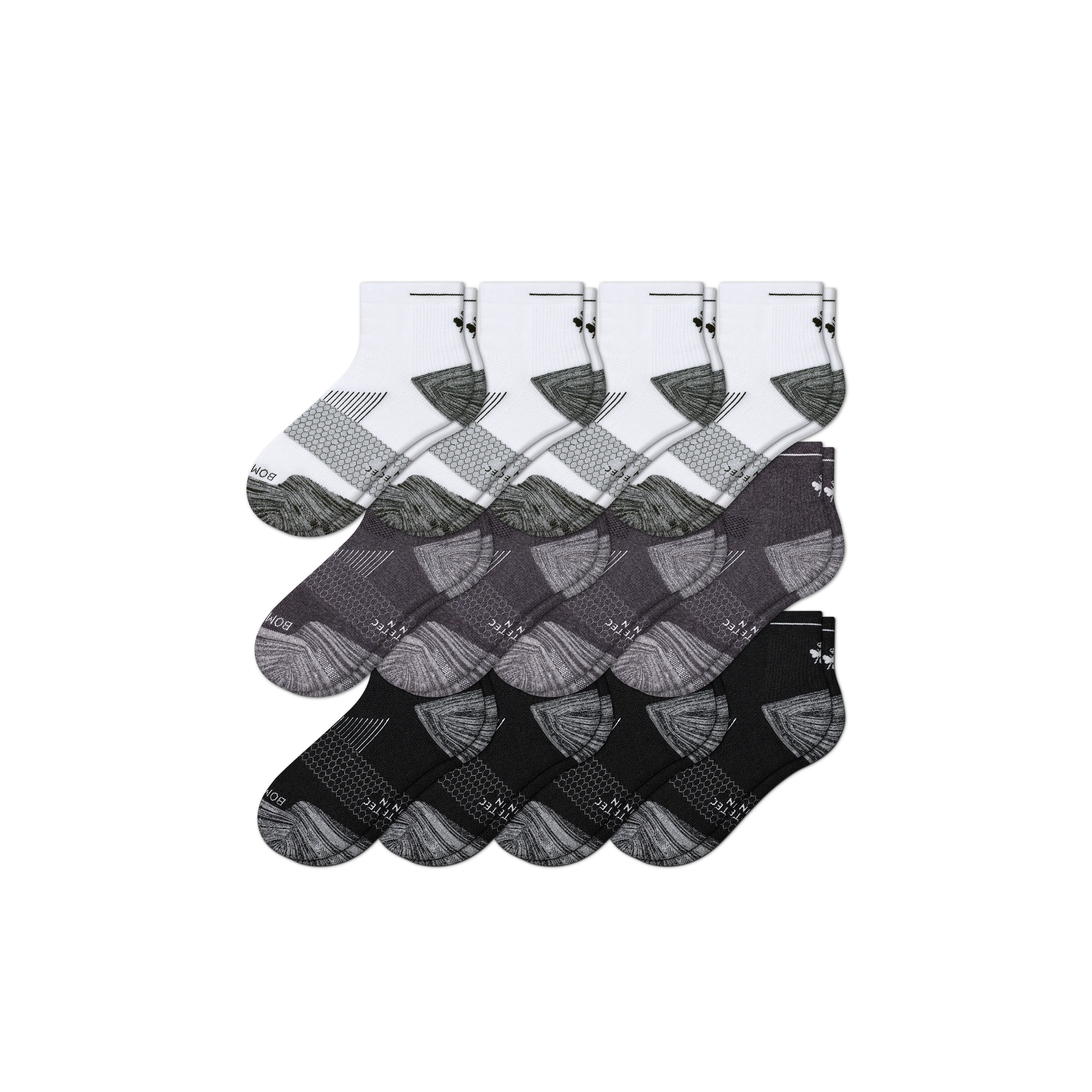 Men's Running Quarter Sock 12-Pack