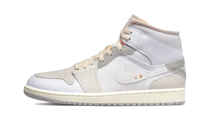 Nike Air Jordan 1 Mid SE Craft Inside Out White Grey