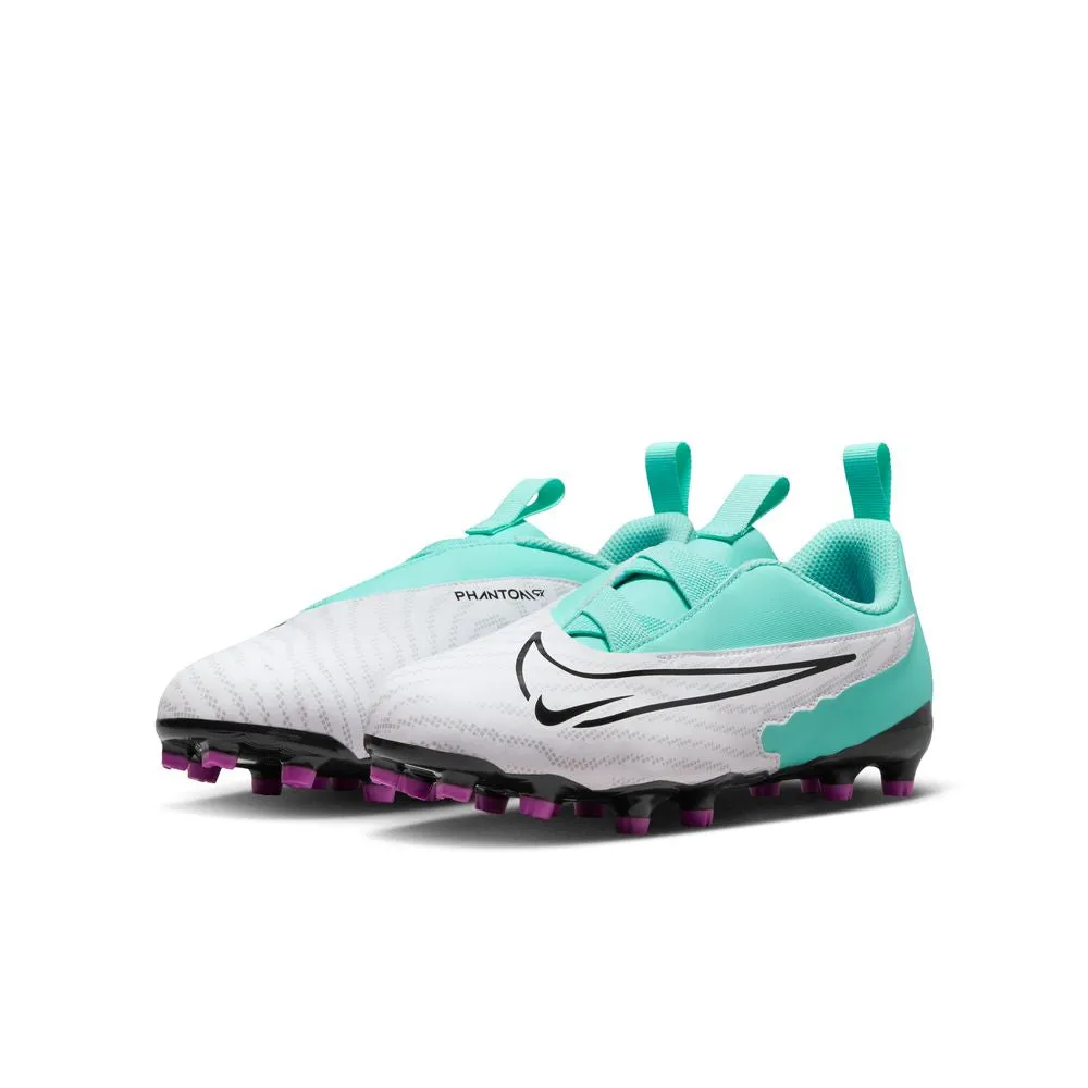 Nike Phantom GX Academy FG/MG Jnr Football Boots (Hyper Turquoise/Black/Fuschia Dream)