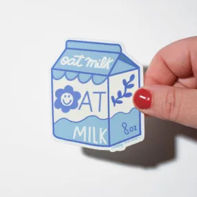 Oat Milk Carton Sticker