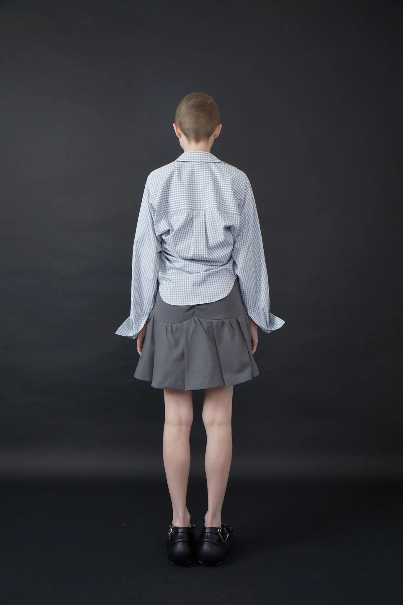 Peaches Mini Skirt / Gray