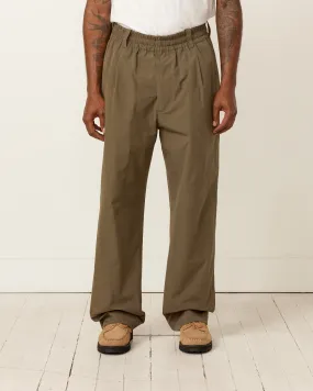 Pull On Trouser in Khaki Green