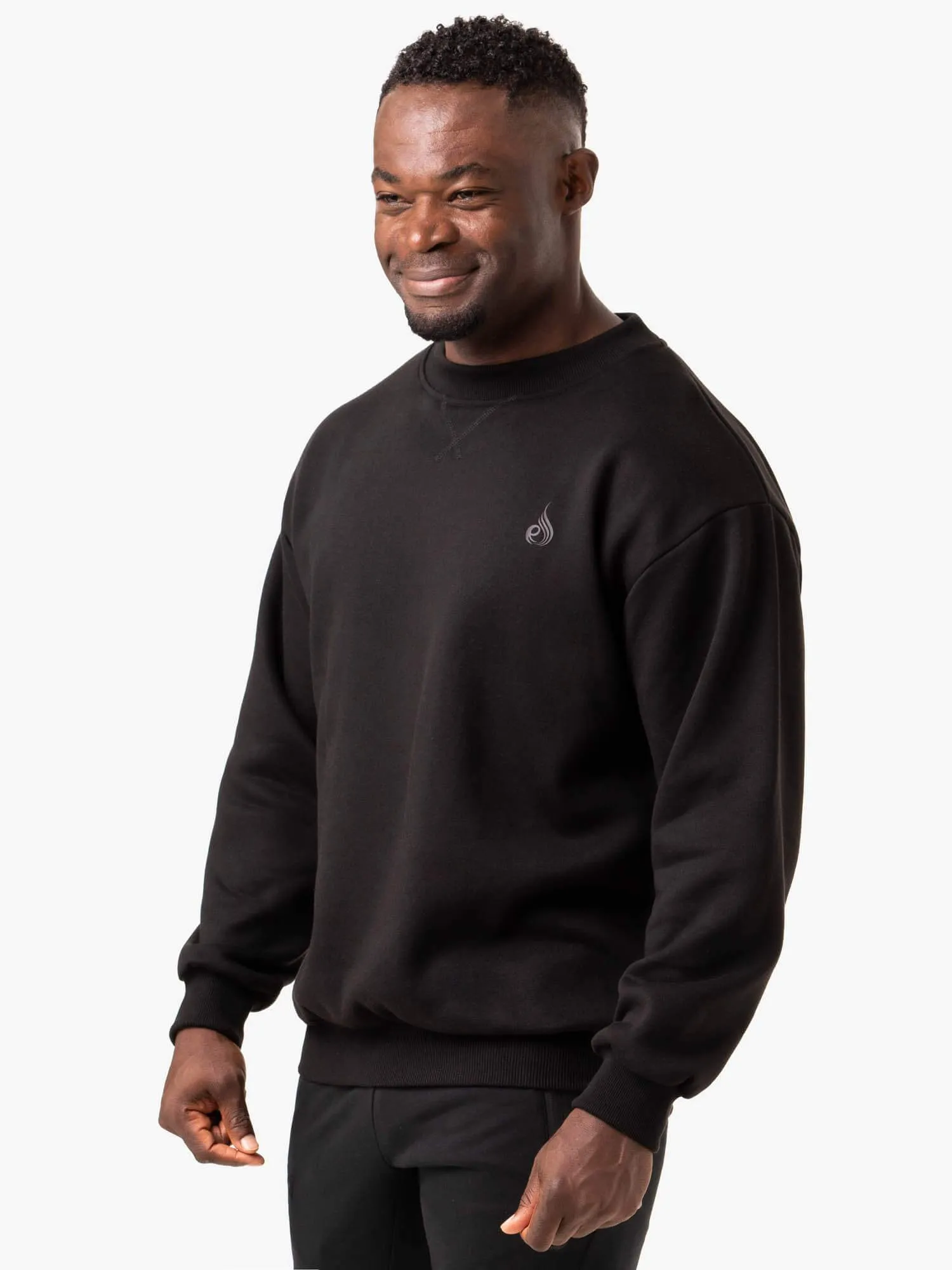 Reset Fleece Crew Neck - Black