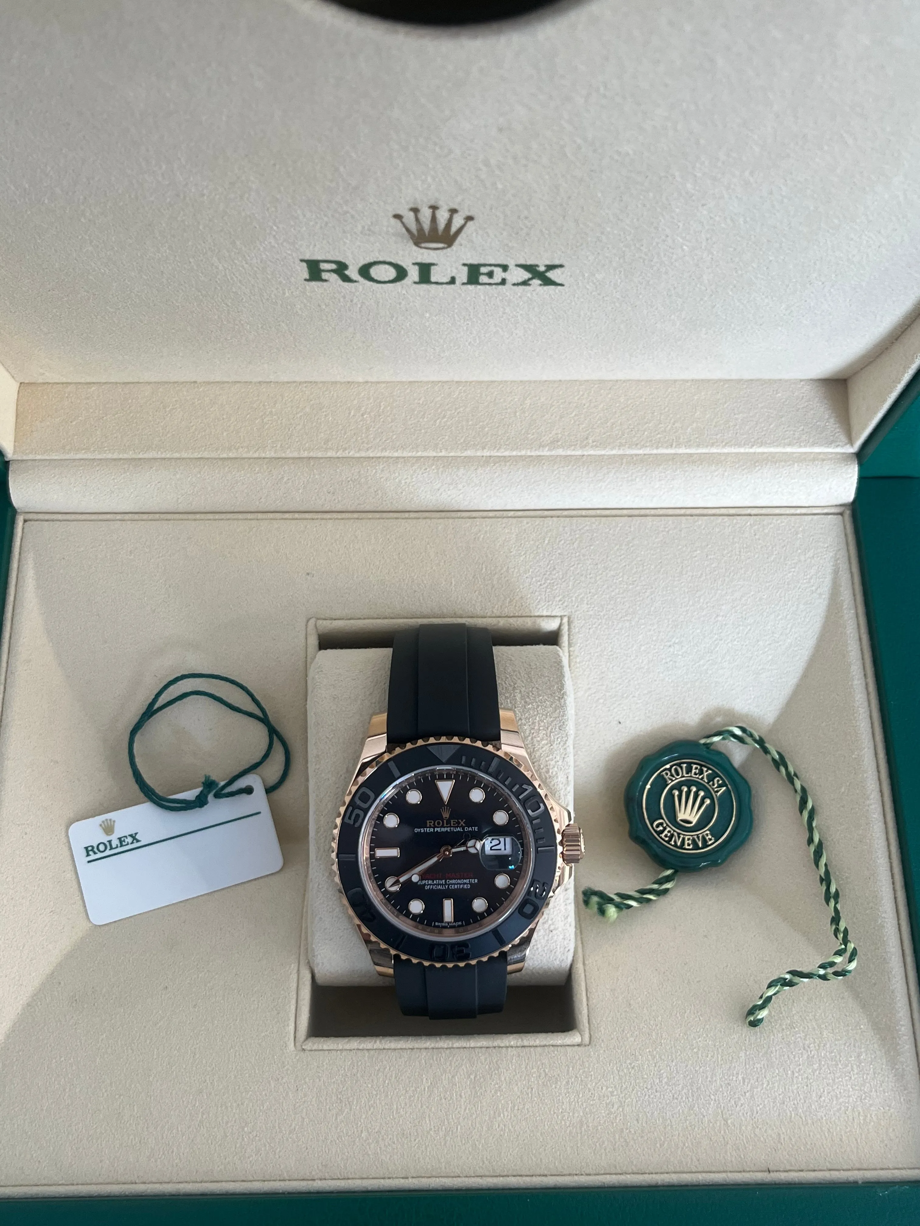 Rolex Rose Gold Yacht-Master Oyster Flex 116655