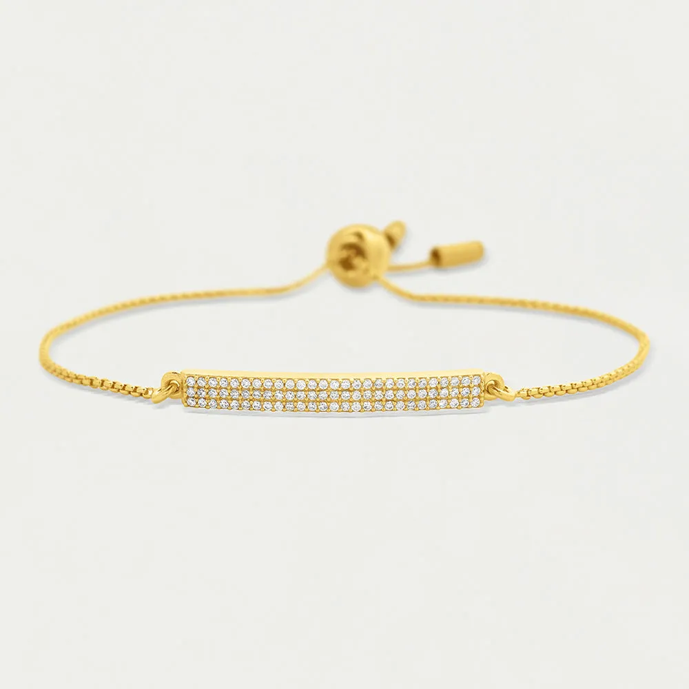 Signature Pavé Bar Chain Bracelet