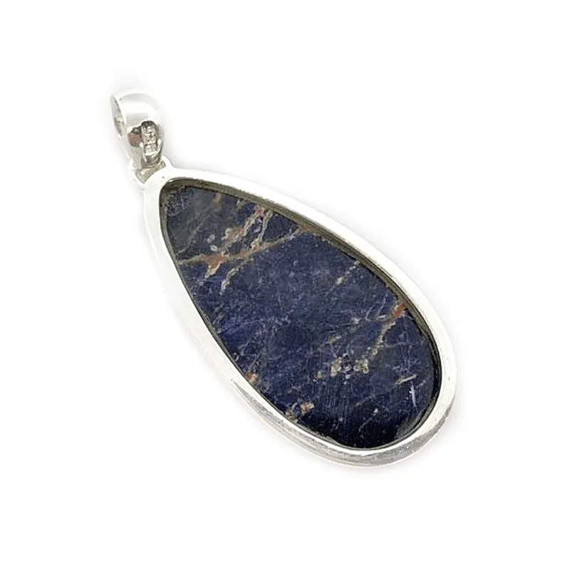 Sodalite Large Teardrop Statement Pendant