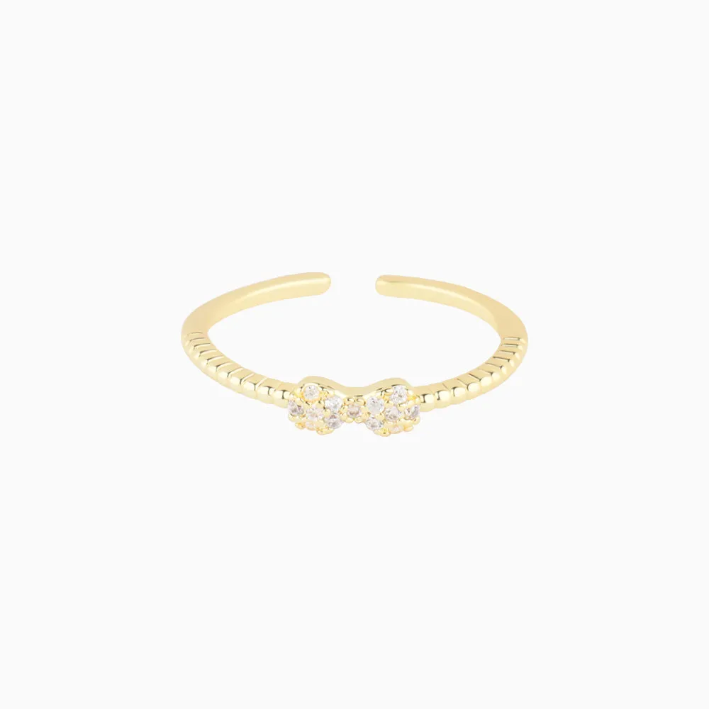 Sparkling Bow Ring