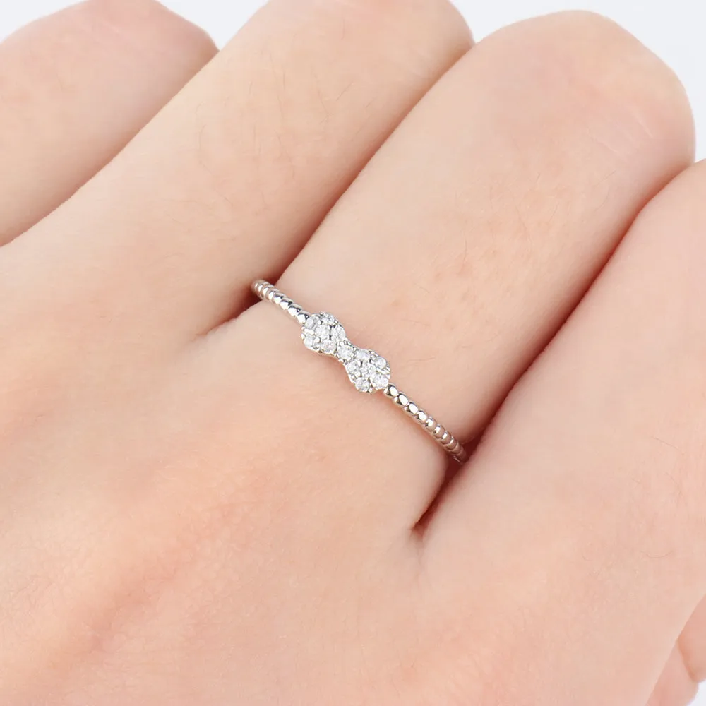 Sparkling Bow Ring