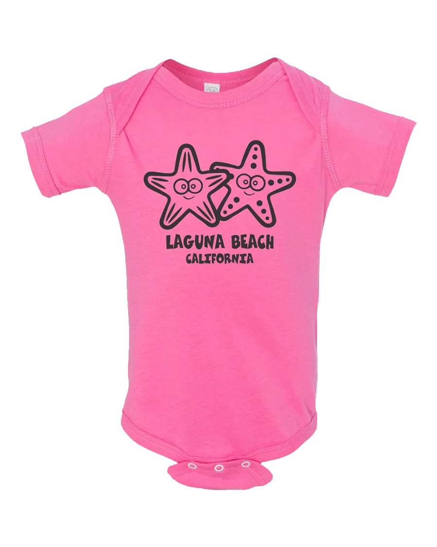 Starfish Toon Onesie - Raspberry