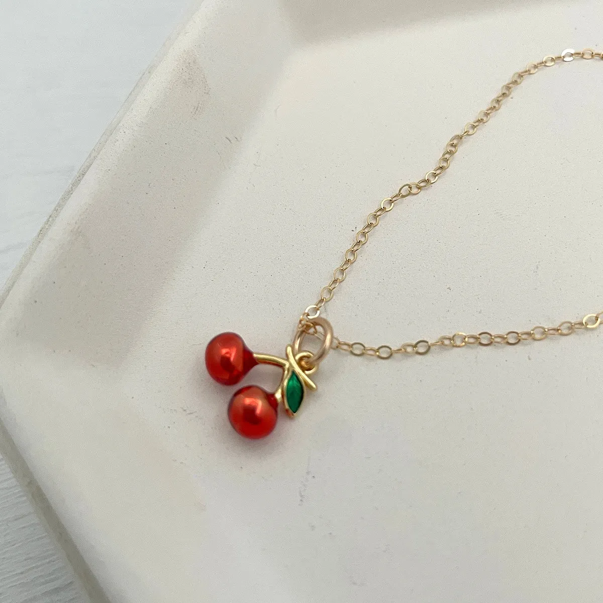 Sweet Treat Fruit Charm Necklace