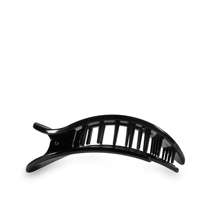 TELETIES | Jet Black Medium Flat Clip