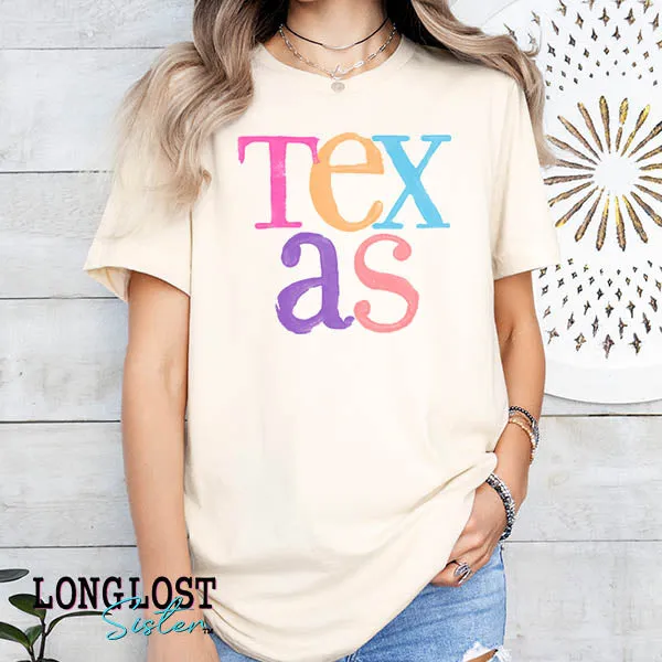 Texas Watercolor Graphic Tee