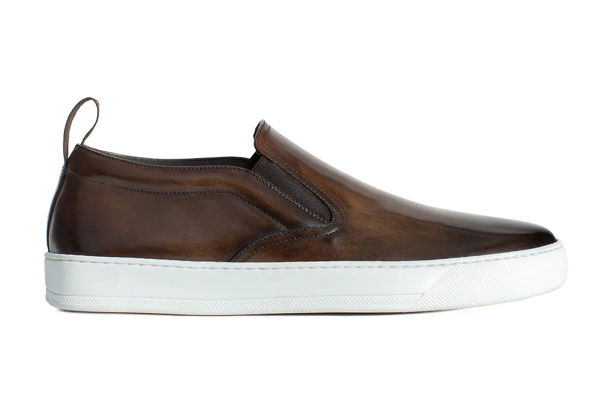 The Ellis Slip-On Sneaker - Brown