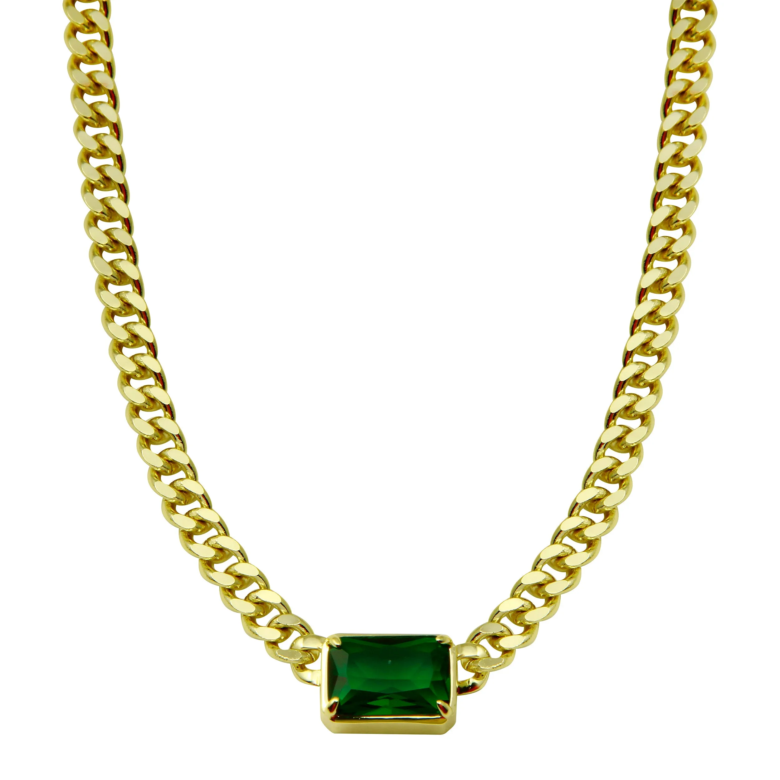 The Emerald Cuban Chain Necklace