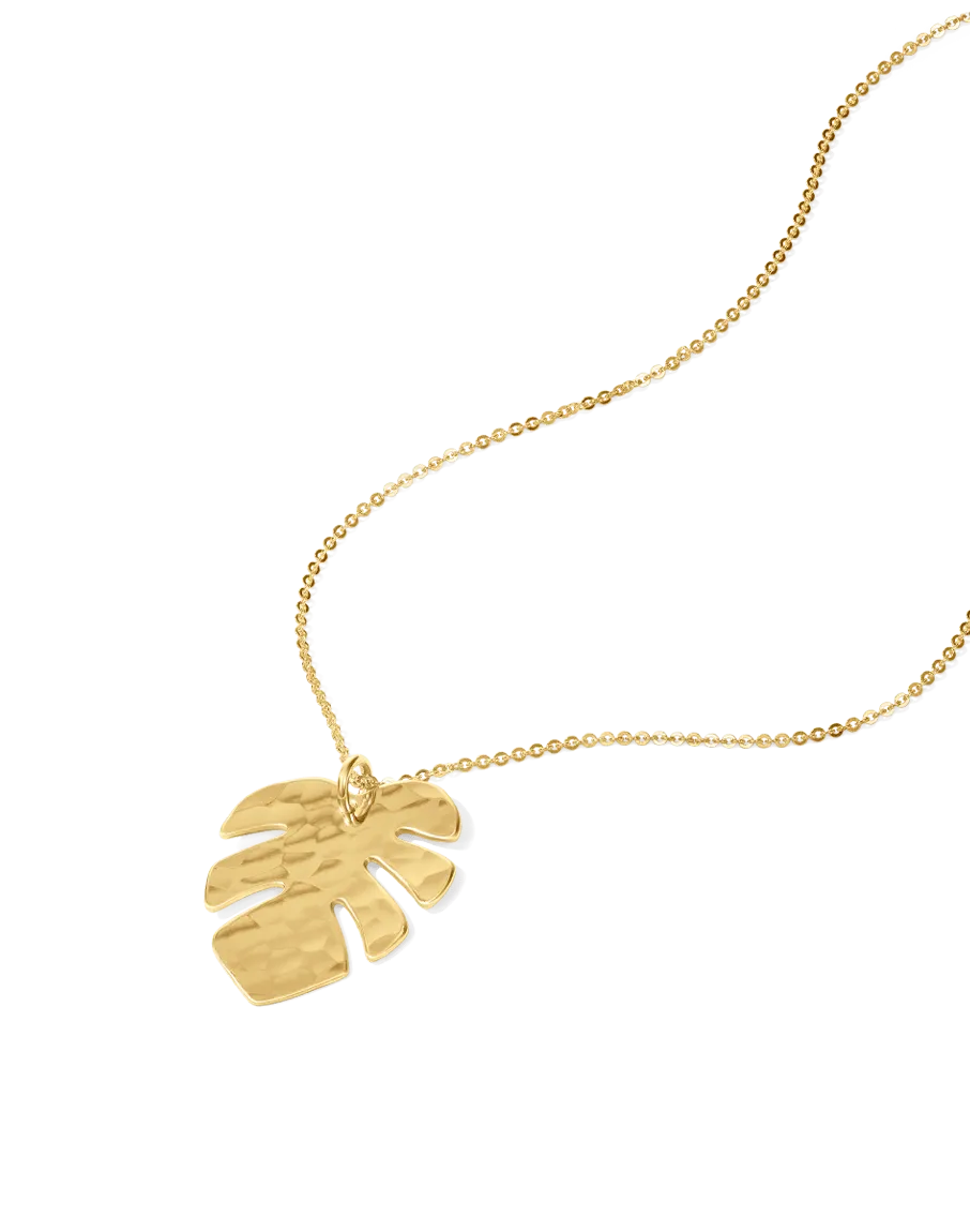 Tropical Leaf Necklace